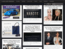 Tablet Screenshot of luxuryandlifestyles.com
